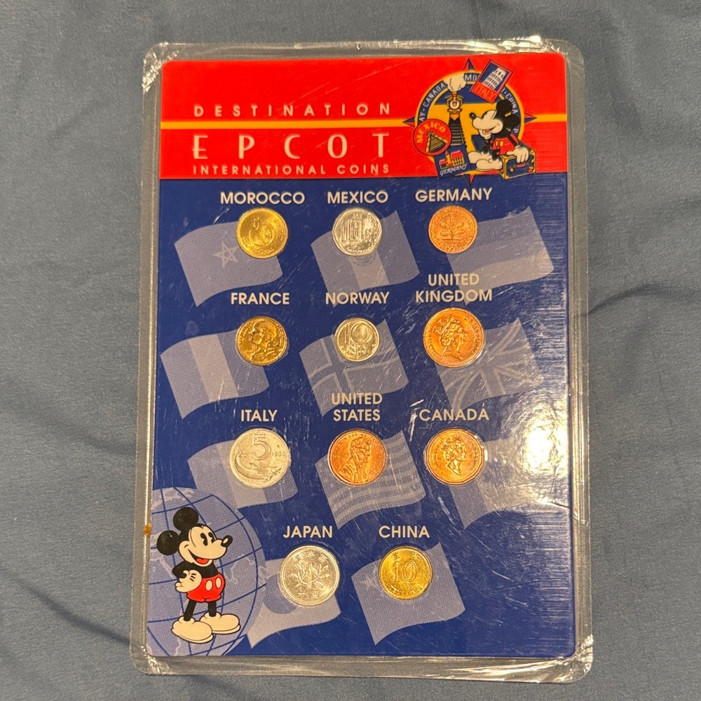 Disney Destination Epcot International Coin Set Collectable